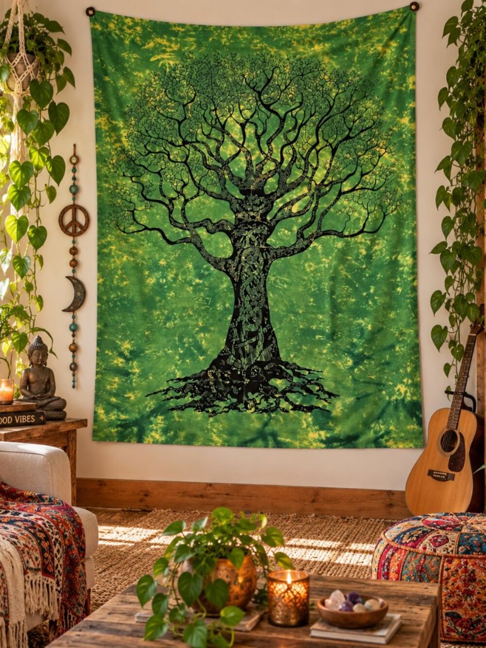 NWT Cotton Celtic Tree Tapestry